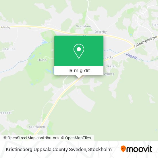 Kristineberg Uppsala County Sweden karta