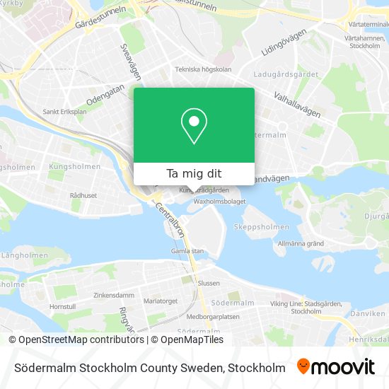 Södermalm Stockholm County Sweden karta