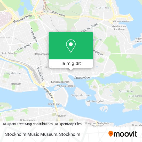 Stockholm Music Museum karta