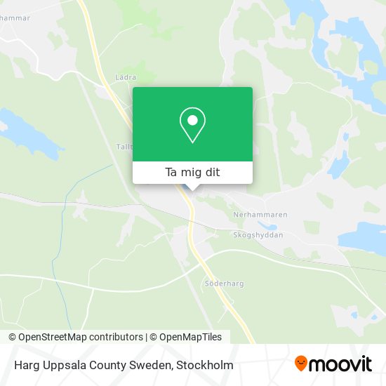 Harg Uppsala County Sweden karta