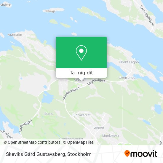 Skeviks Gård Gustavsberg karta