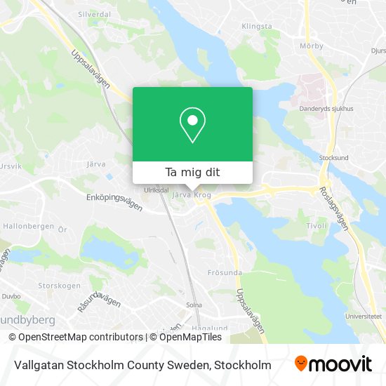 Vallgatan Stockholm County Sweden karta