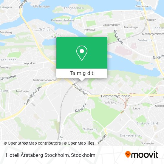 Hotell Årstaberg Stockholm karta