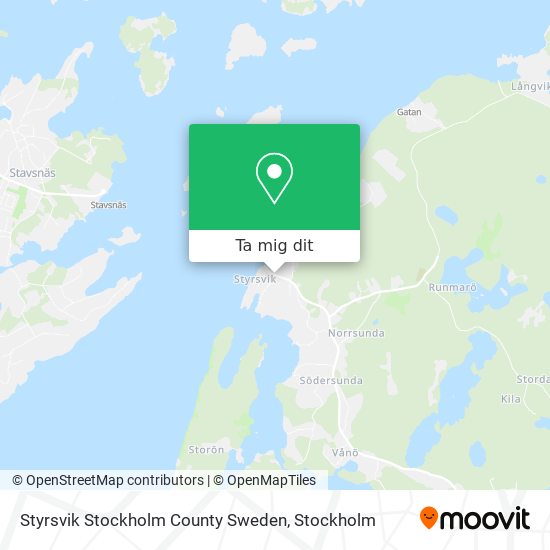 Styrsvik Stockholm County Sweden karta