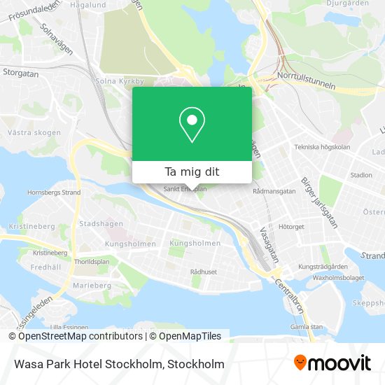 Wasa Park Hotel Stockholm karta