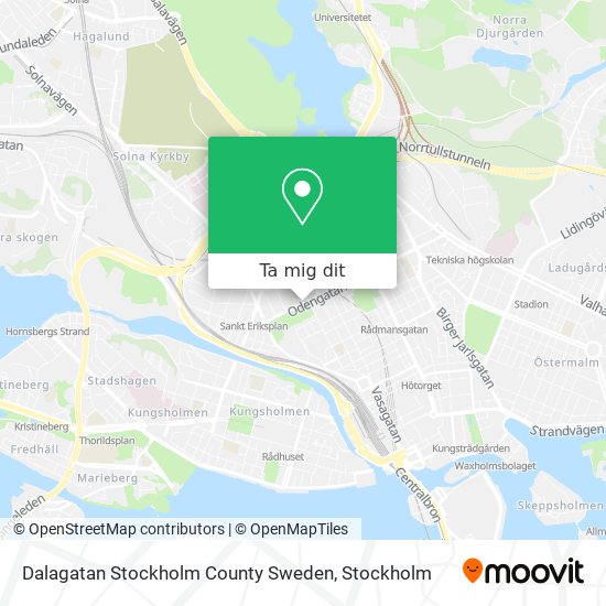 Dalagatan Stockholm County Sweden karta