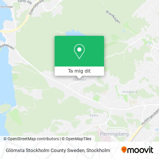 Glömsta Stockholm County Sweden karta
