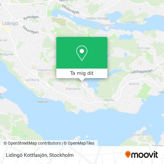 Lidingö Kottlasjön karta