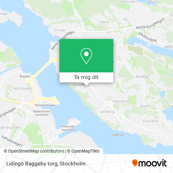 Lidingö Baggeby torg karta