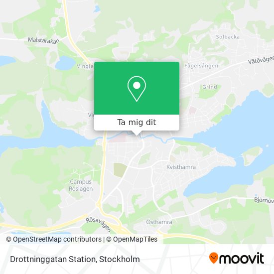 Drottninggatan Station karta