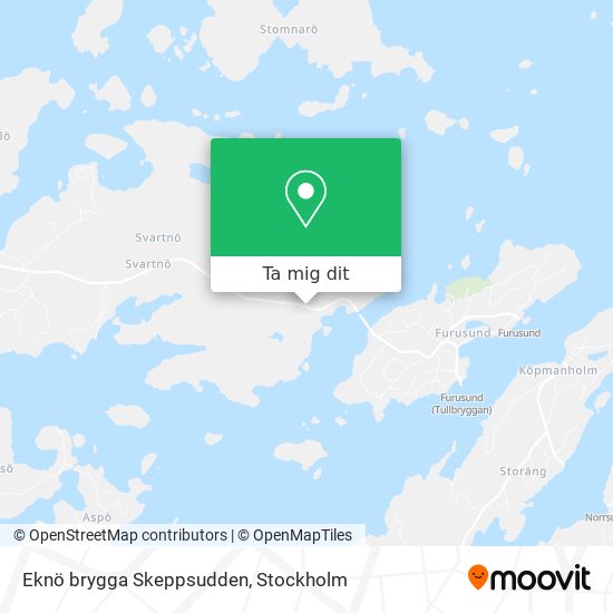 Eknö brygga Skeppsudden karta