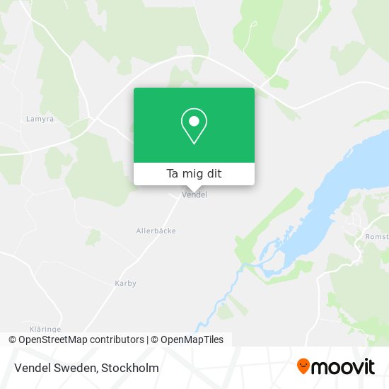 Vendel Sweden karta