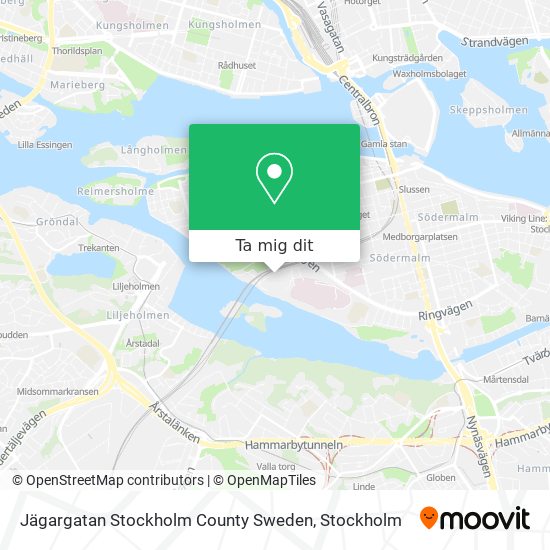 Jägargatan Stockholm County Sweden karta