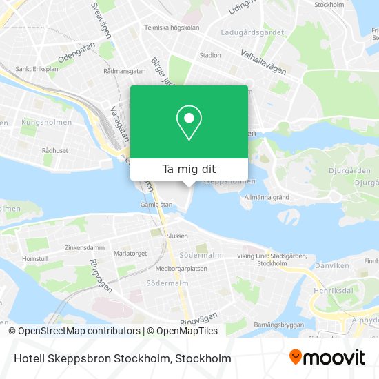 Hotell Skeppsbron Stockholm karta