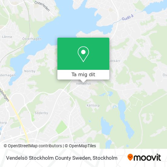 Vendelsö Stockholm County Sweden karta