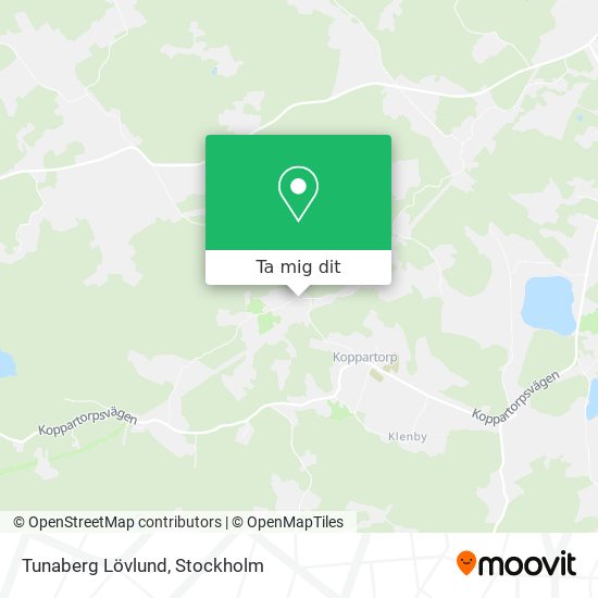 Tunaberg Lövlund karta