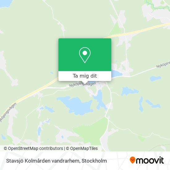 Stavsjö Kolmården vandrarhem karta