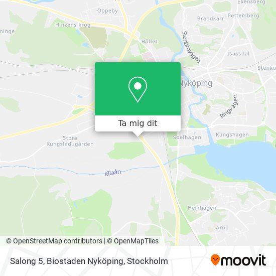 Salong 5, Biostaden Nyköping karta