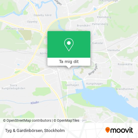 Tyg & Gardinbörsen karta
