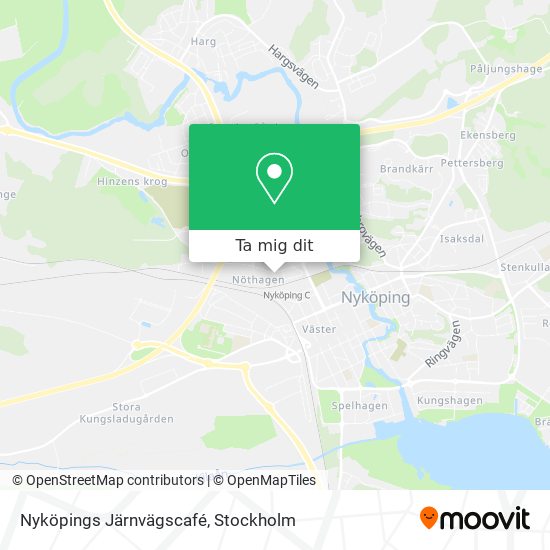 Nyköpings Järnvägscafé karta