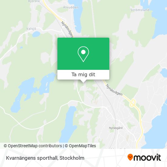 Kvarnängens sporthall karta