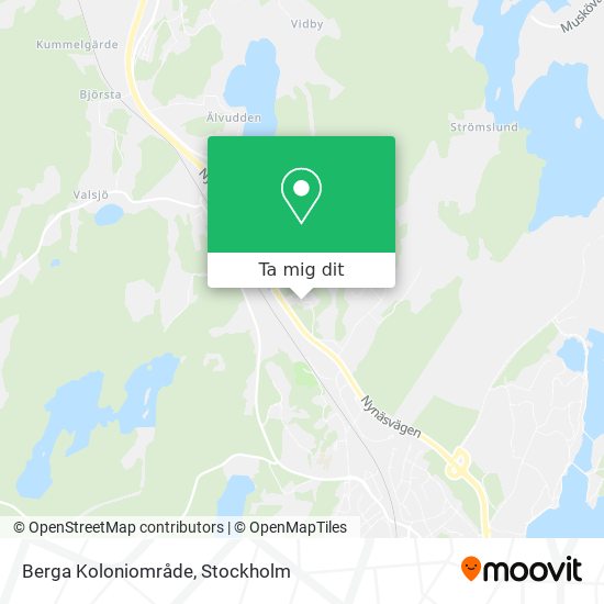 Berga Koloniområde karta