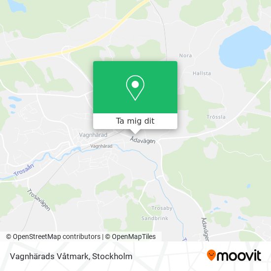 Vagnhärads Våtmark karta