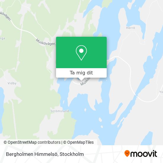 Bergholmen Himmelsö karta