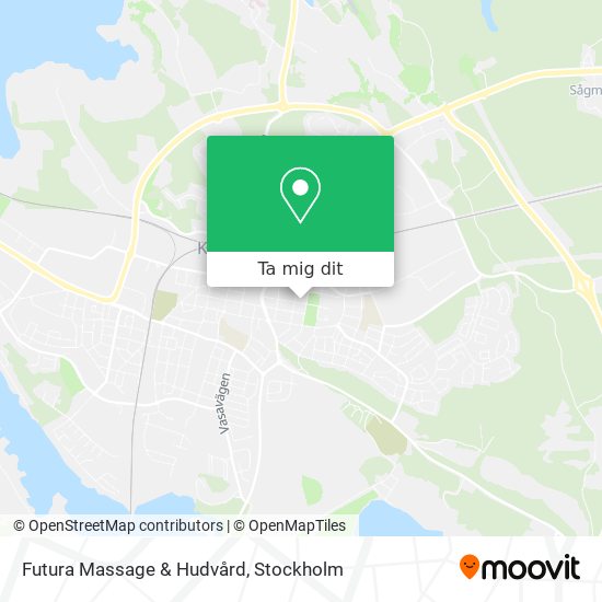 Futura Massage & Hudvård karta