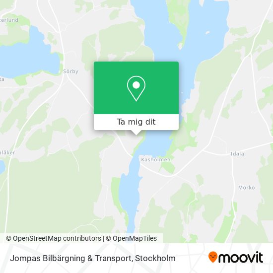 Jompas Bilbärgning & Transport karta