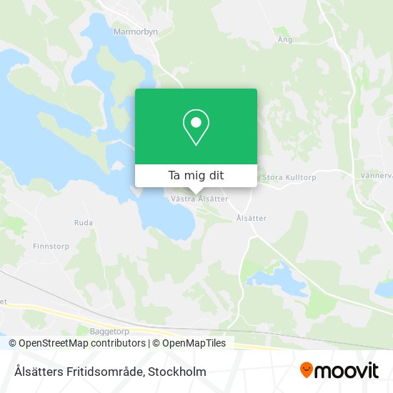 Ålsätters Fritidsområde karta