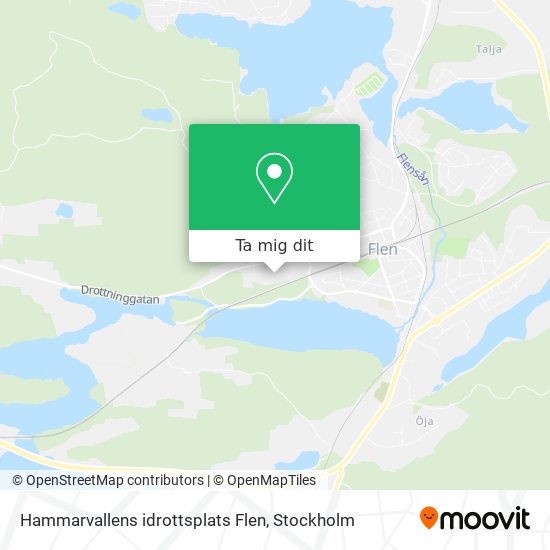 Hammarvallens idrottsplats Flen karta