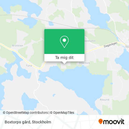 Boxtorps gård karta