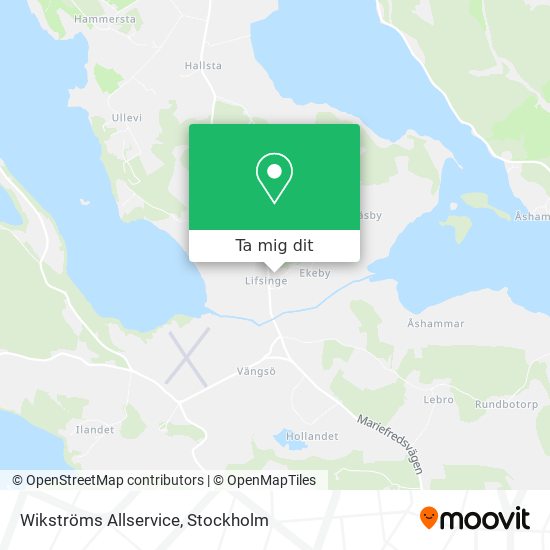 Wikströms Allservice karta