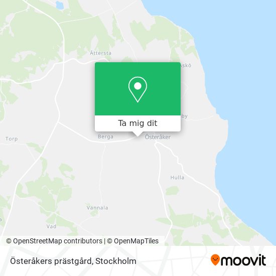 Österåkers prästgård karta