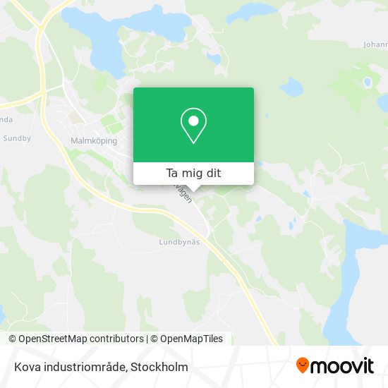 Kova industriområde karta