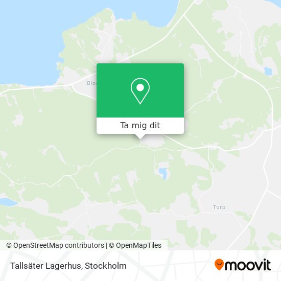 Tallsäter Lagerhus karta