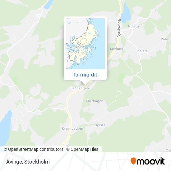 Åvinge karta