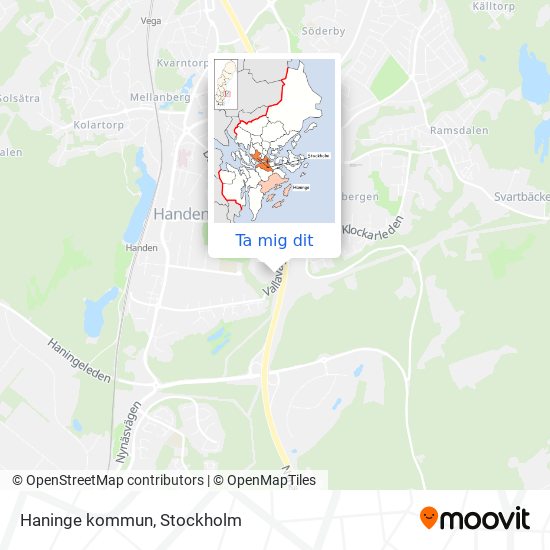 Haninge kommun karta