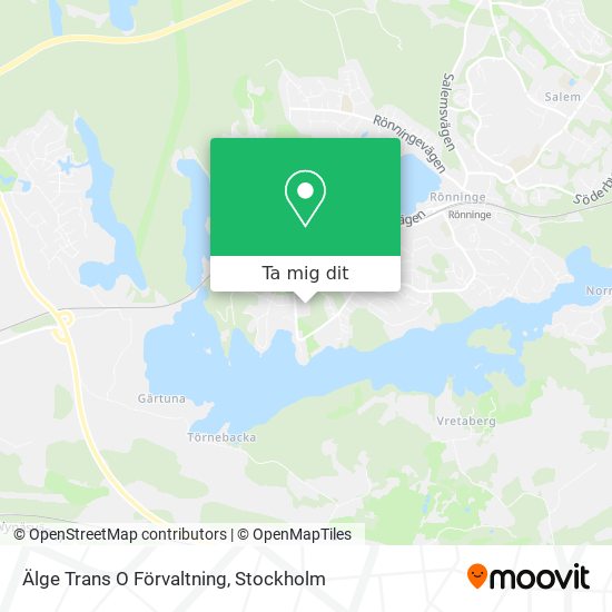 Älge Trans O Förvaltning karta