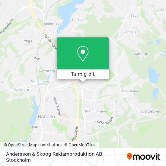 Andersson & Skoog Reklamproduktion AB karta