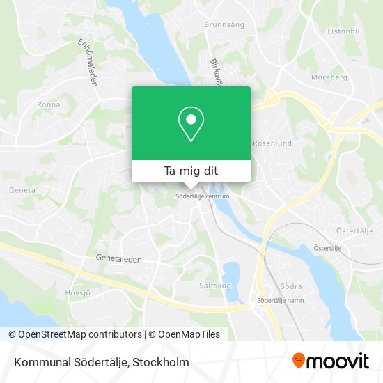 Kommunal Södertälje karta