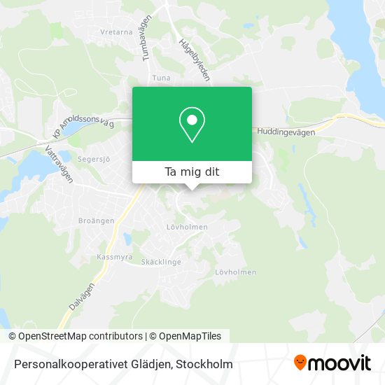 Personalkooperativet Glädjen karta