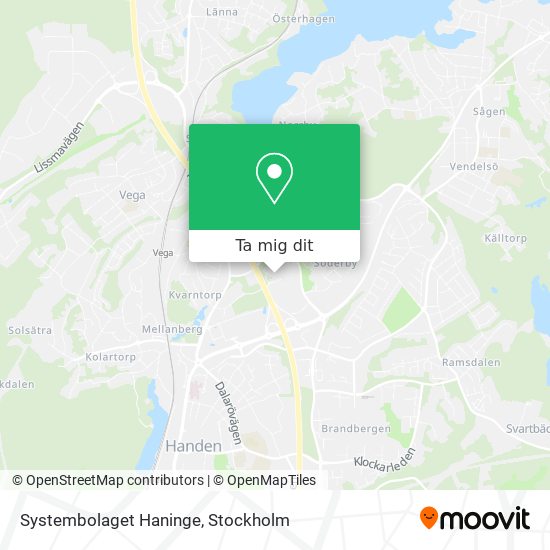 Systembolaget Haninge karta