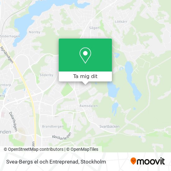 Svea-Bergs el och Entreprenad karta