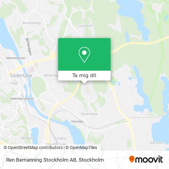 Ren Bemanning Stockholm AB karta