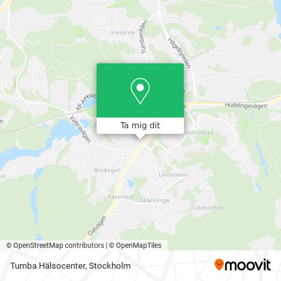 Tumba Hälsocenter karta
