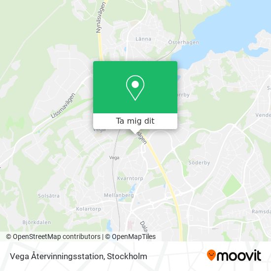 Vega Återvinningsstation karta