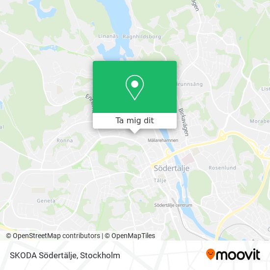 SKODA Södertälje karta