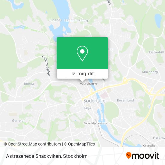 Astrazeneca Snäckviken karta